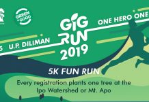 GIG Run 2019: One Hero, One Tree in UP Diliman