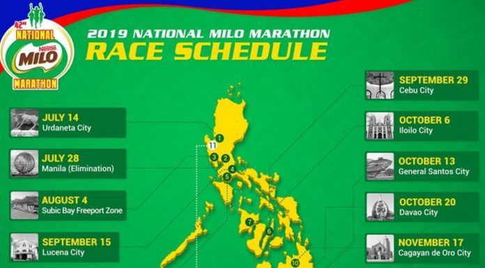 Milo Marathon 2019 Race Schedule