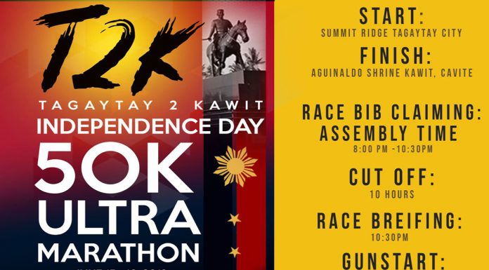Tagaytay to Kawit Independence Day 50K Ultra Marathon 2019