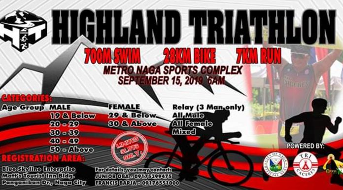 Highland Triathlon 2019 in Metro Naga Sports Complex