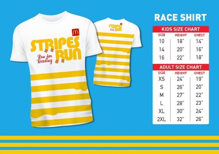 Apex Fun Run Shirt Size Chart