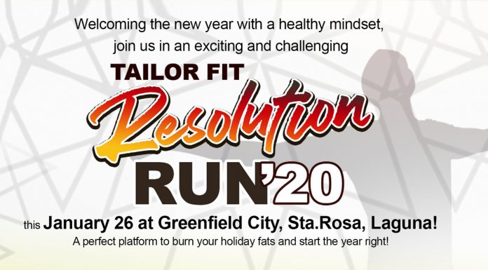 Tailor Fit Resolution Run 2020 in Greenfield City, Laguna
