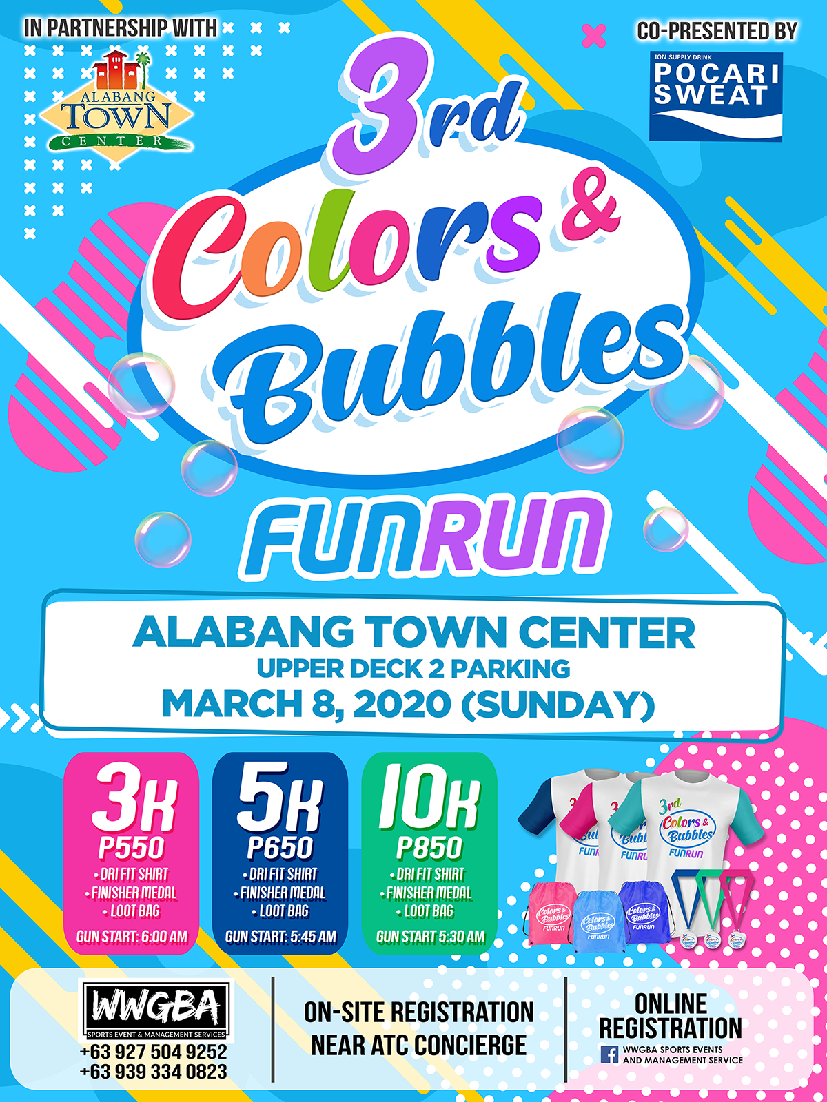 3rd COLORS & BUBBLES Fun Run 2020 in Alabang Pinoy Fitness