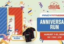 Pinoy Fitness Anniversary Virtual Run (FREE)