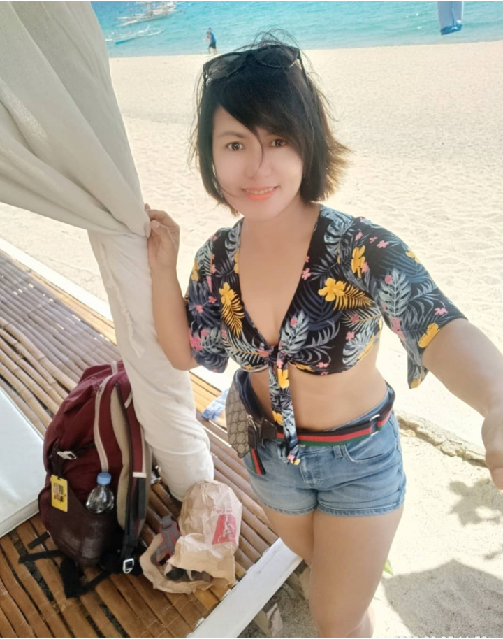 A photo of Ruby Aranas on the beach