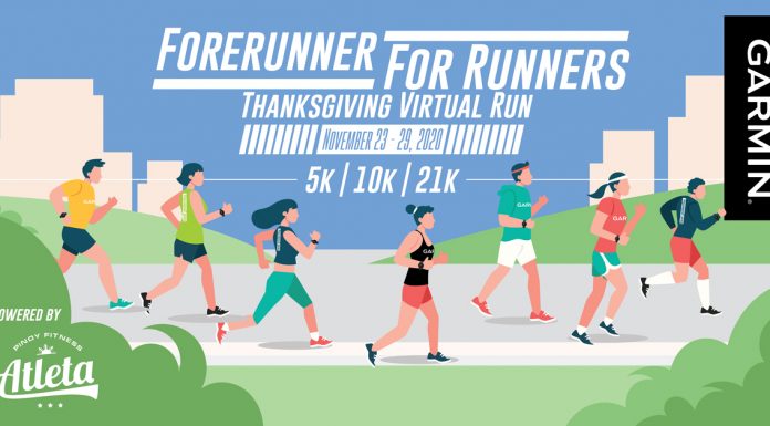 Garmin Forerunner For Runners Thanksgiving Virtual Run (FREE)