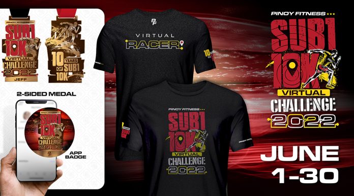 Pinoy Fitness SUB1 10K Virtual Challenge 2022