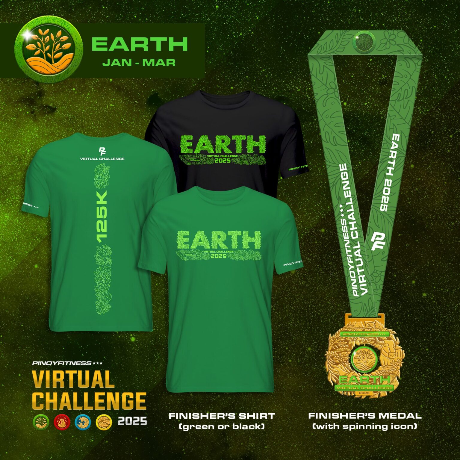 Pinoy Fitness EARTH Virtual Challenge (2025) | Pinoy Fitness