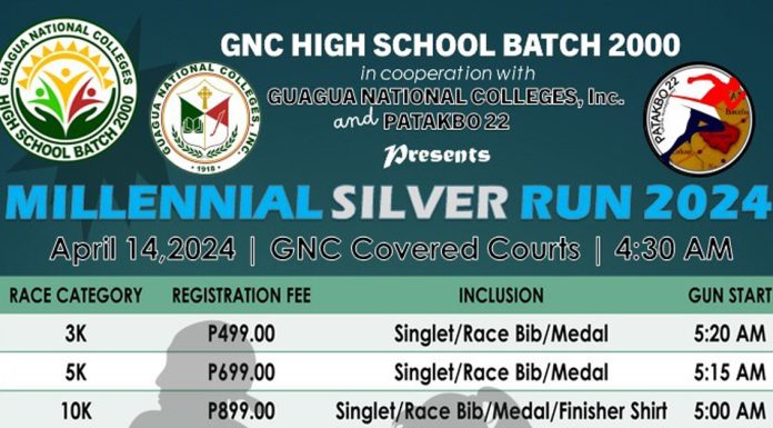 Guagua National Colleges Millennial Silver Run 2024