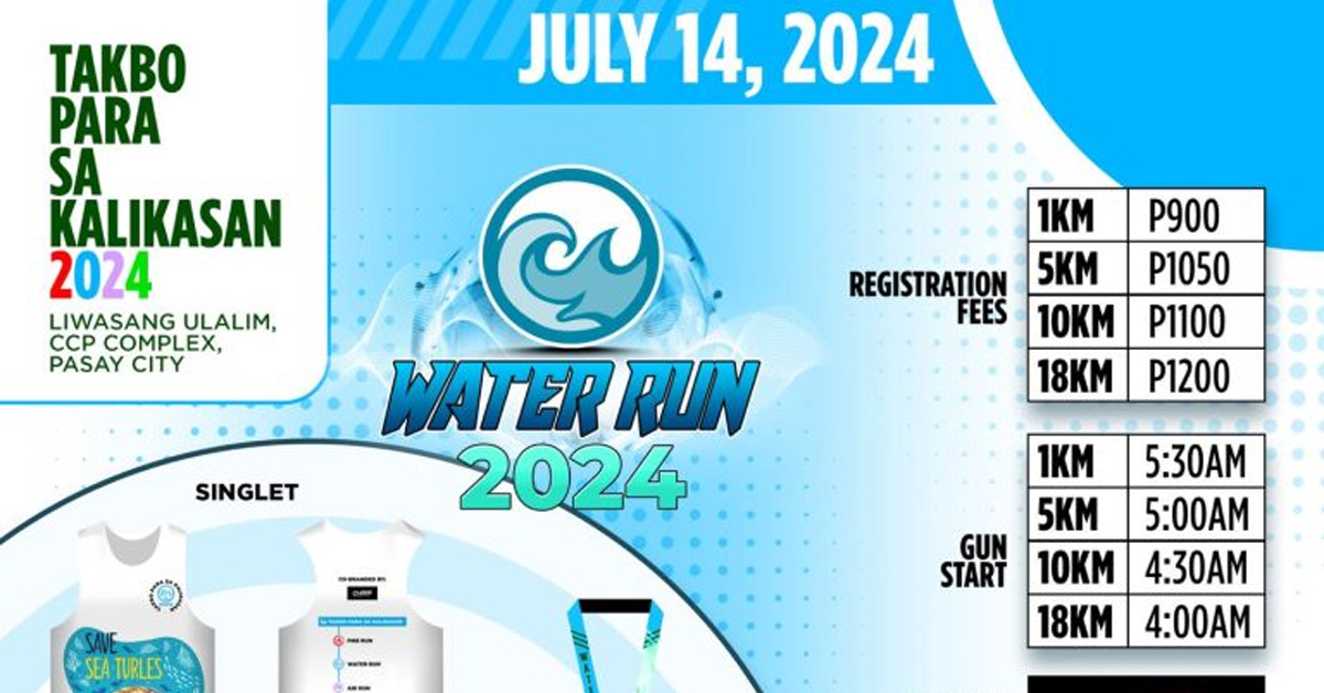 Takbo Para Sa Kalikasan Water Run Edition 2024 Pinoy Fitness