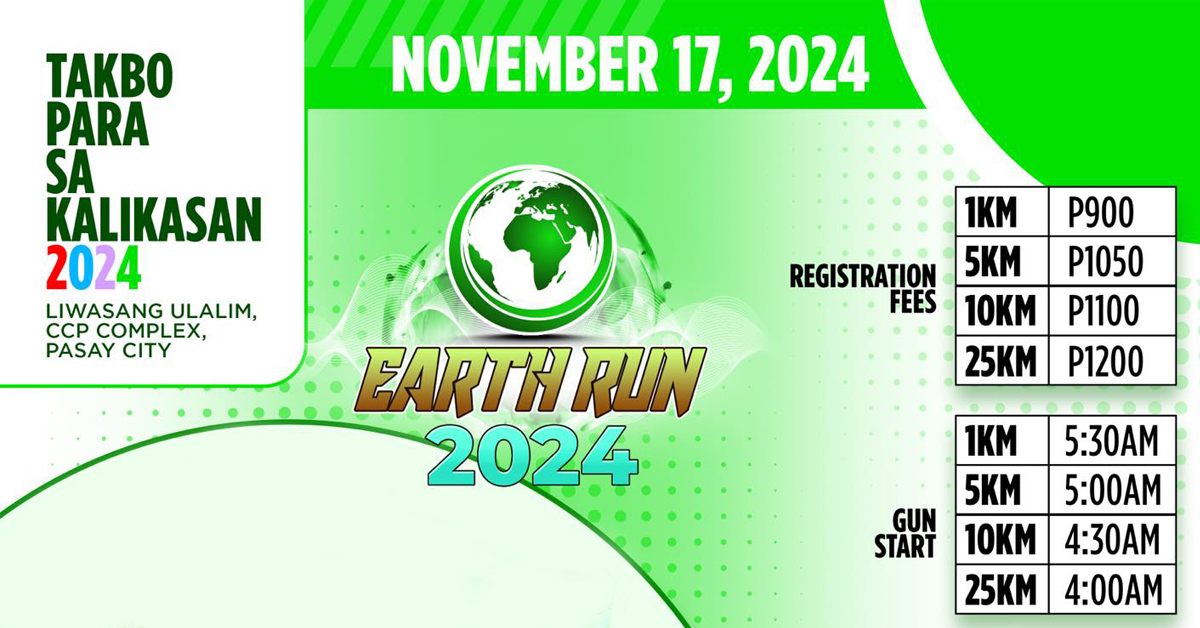 Takbo Para Sa Kalikasan Earth Run Edition 2024 Pinoy Fitness