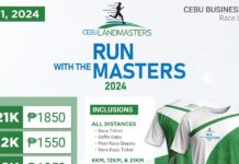Cebu Landmasters Run: Run With The Masters 2024