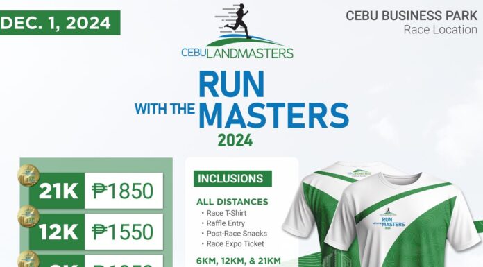 Cebu Landmasters Run: Run With The Masters 2024