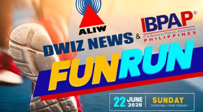 DWIZ Anniversary Fun Run 2025 in Vermosa