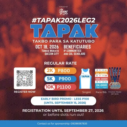 TAPAK LEG 2 (Takbo Para Sa Katutubo Charity Run) 2026