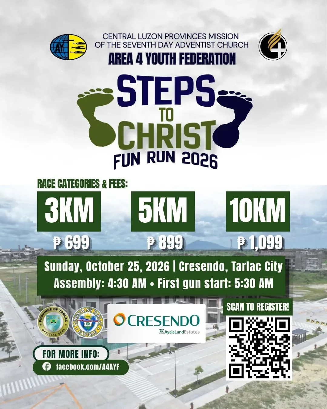 Area 4 Fun Run 2026: Steps to Christ