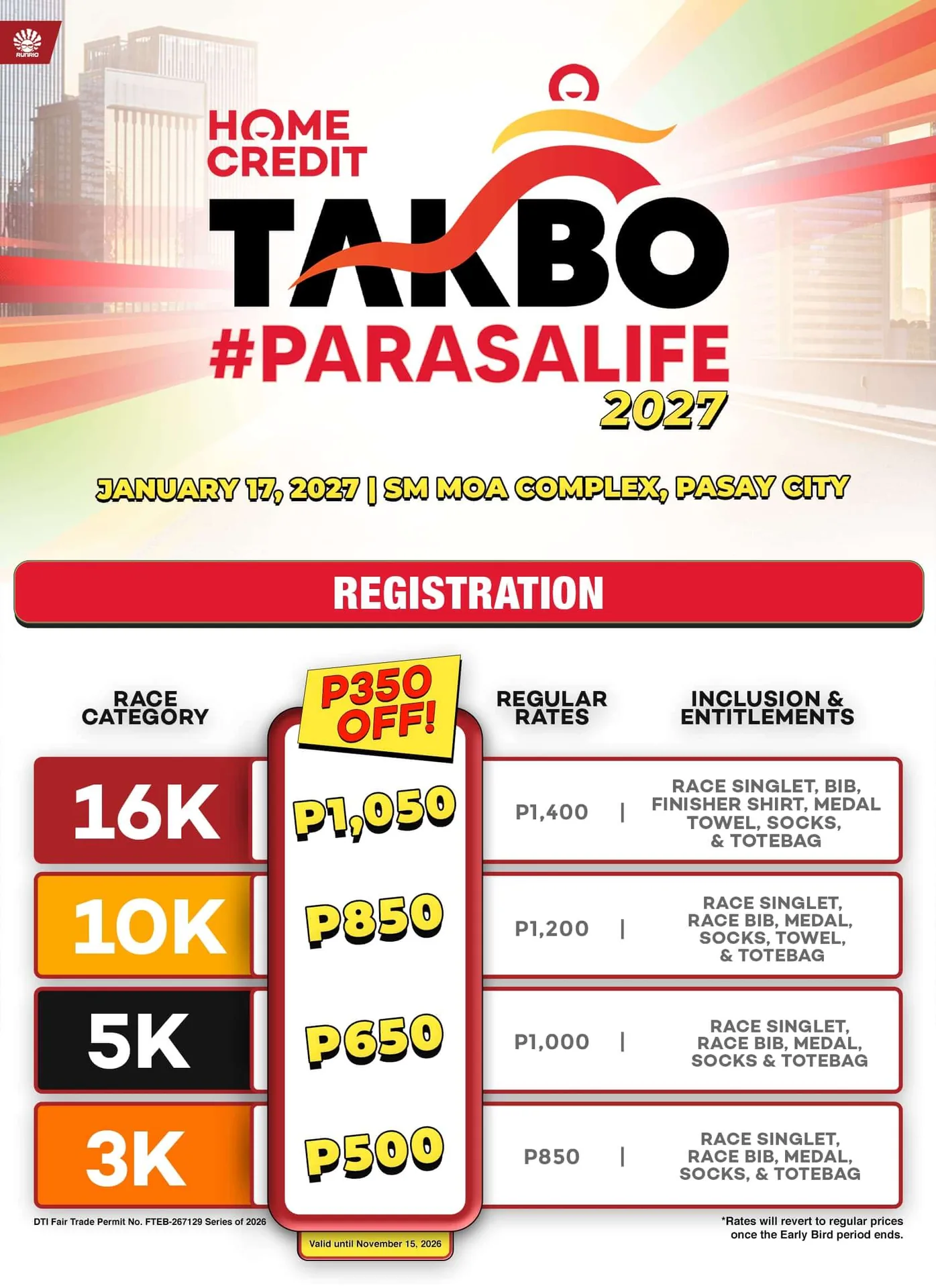 Home Credit Takbo Para sa Life (Manila) 2027